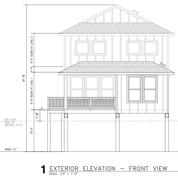 Exterior rendering of this home design in , Galveston, TX (Image 3). Exterior rendering of this home design in , Galveston, TX (Image 3).