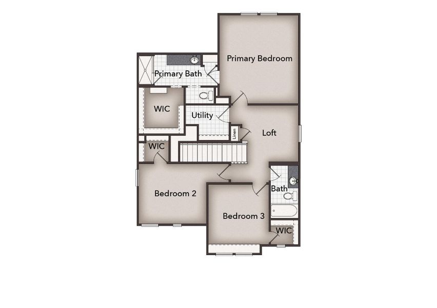 2D floor plan layout for the Applewhite Meadows 1782 by Brohn Homes in Applewhite Meadows, San Antonio, TX (Image 4). 2D floor plan layout for the Applewhite Meadows 1782 by Brohn Homes in Applewhite Meadows, San Antonio, TX (Image 4).