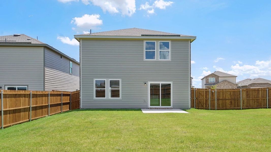Representative exterior details of a home built from the Discovery by Starlight Homes in Coyote Meadows, Anna (Image 3). Representative exterior details of a home built from the Discovery by Starlight Homes in Coyote Meadows, Anna (Image 3).