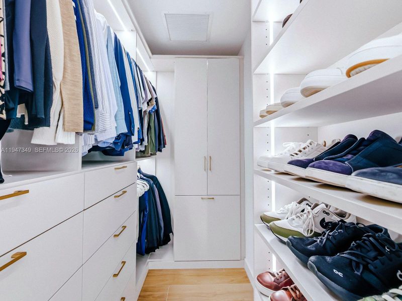 Custom walk-in closet