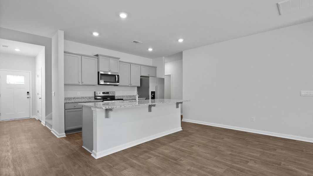 Representative furnished interior of a home built from the MANNING by D.R. Horton in Lakeview at Kitfield, Moncks Corner (Image 5). Representative furnished interior of a home built from the MANNING by D.R. Horton in Lakeview at Kitfield, Moncks Corner (Image 5).