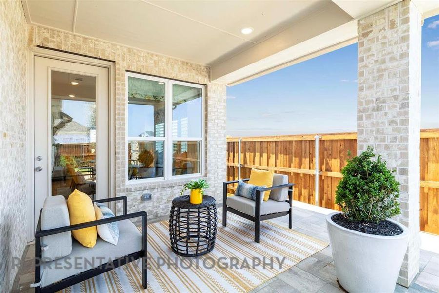 Furnished interior view inside a new home in Aster Park: 40ft. lots, McKinney (Image 33).