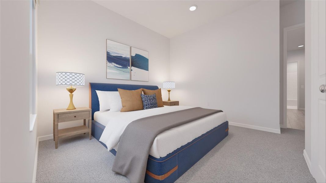 Furnished interior view inside a new home in Oakberry Trails, Waller (Image 15).