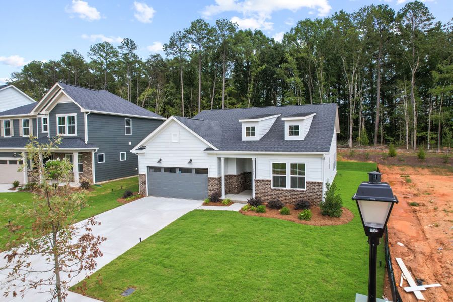 Front exterior of a new home in Michaux Gardens, Belmont, NC, highlighting curb appeal (Image 26).