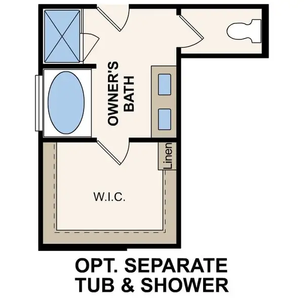 2D floor plan layout of this home in Stallion Run, Buda, TX (Image 3).