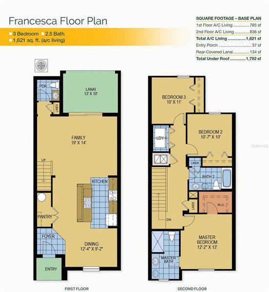 2D floor plan layout of this home in , Davenport, FL (Image 3).