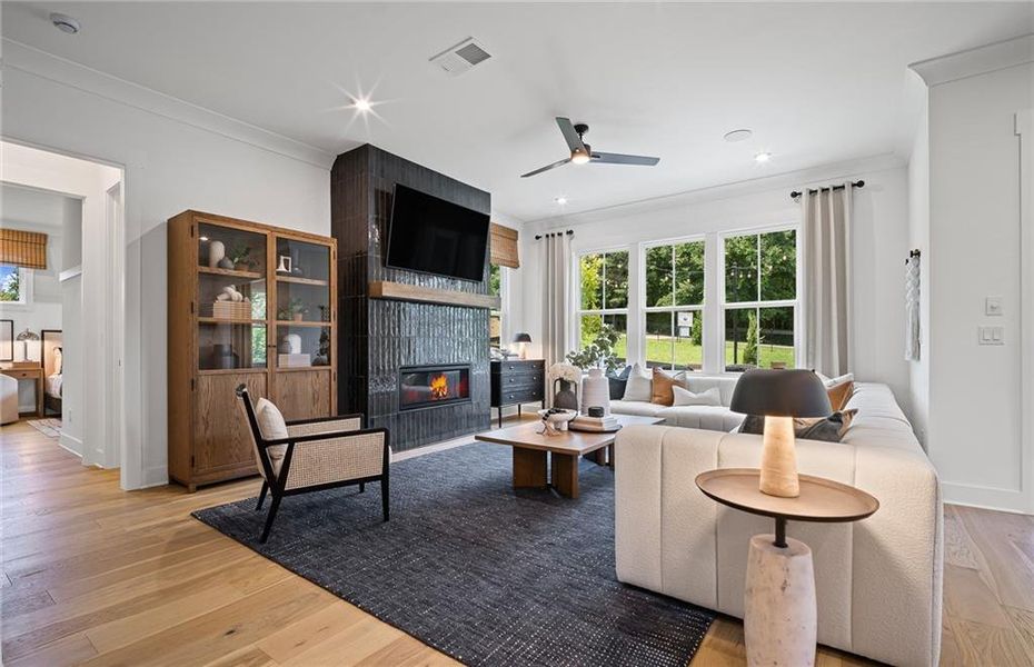 Furnished interior view inside a new home in Sterling Pointe, Cumming (Image 16).