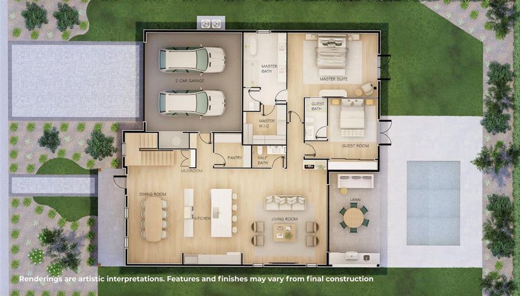 2D floor plan layout of this home in , Orlando, FL (Image 3).
