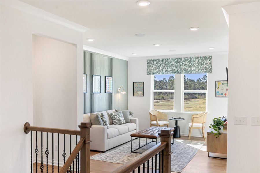 Furnished interior view inside a new home in The Oaks, Goose Creek (Image 36).