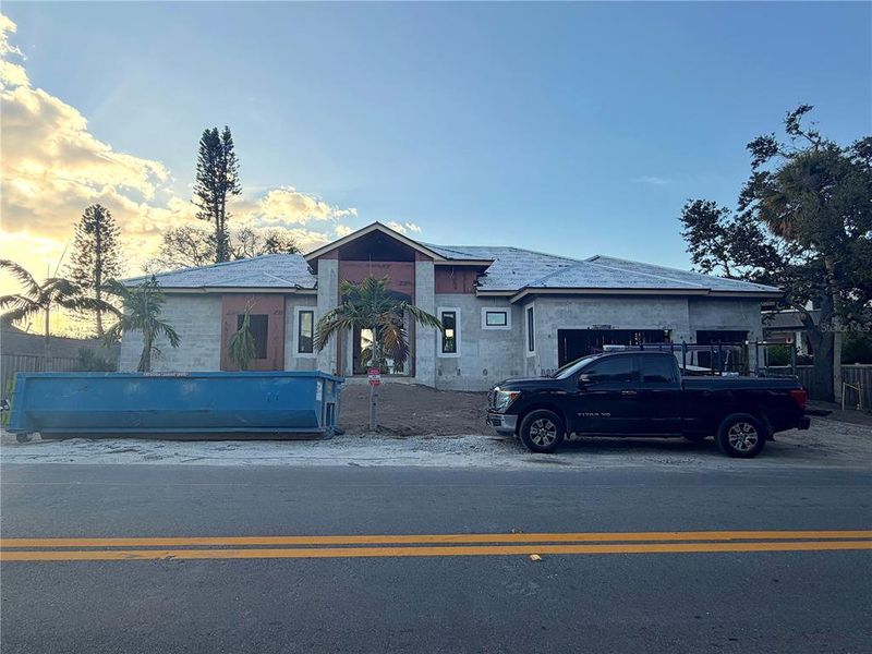 In-progress construction of a new home in , Sarasota, FL (Image 35).