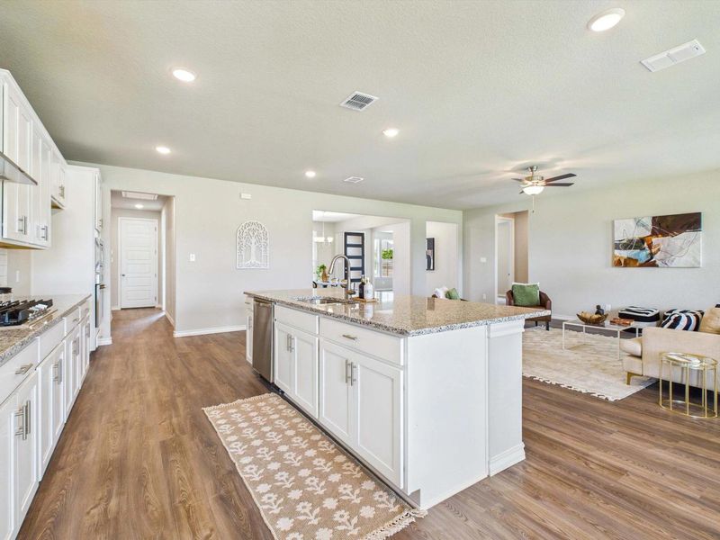 Representative furnished interior of a home built from the The Foster E by Davidson Homes LLC in Potranco Oaks, Castroville (Image 18). Representative furnished interior of a home built from the The Foster E by Davidson Homes LLC in Potranco Oaks, Castroville (Image 18).
