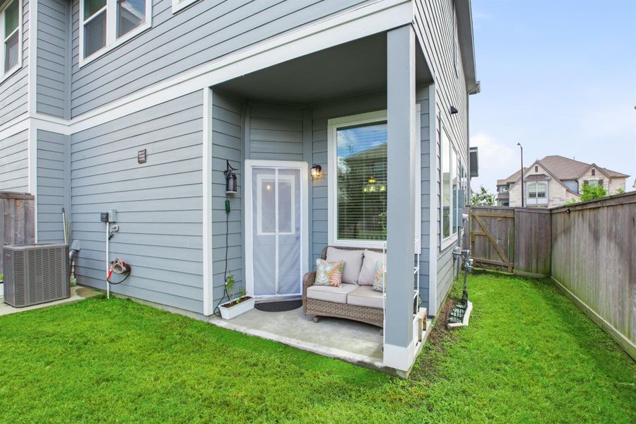 Exterior details and patio area of a home in , Cypress (Image 29).