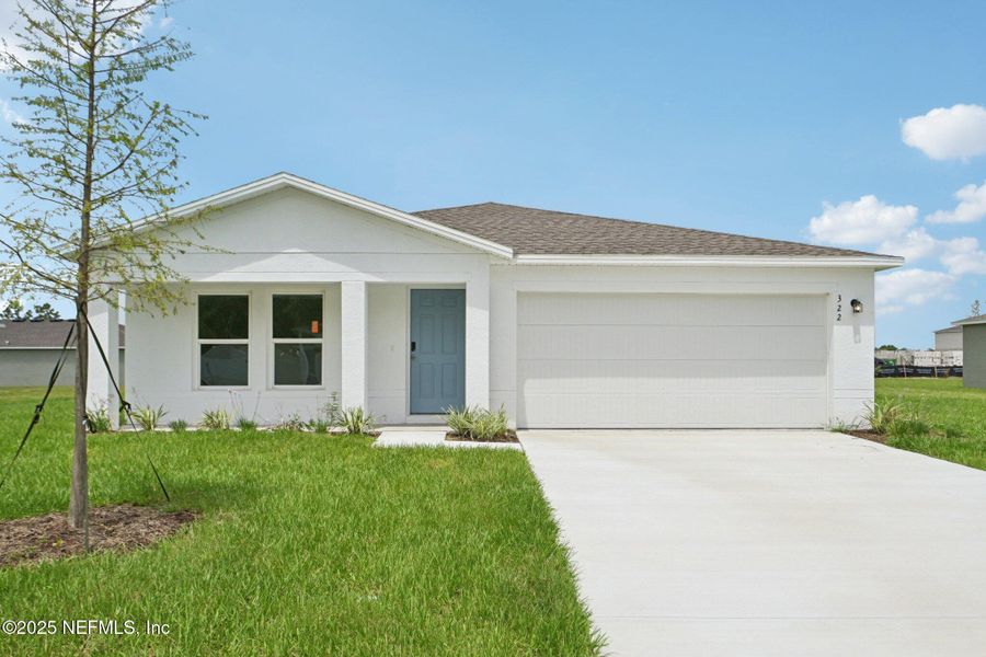 Front exterior of a new home in River Hill, Welaka, FL, highlighting curb appeal (Image 5).