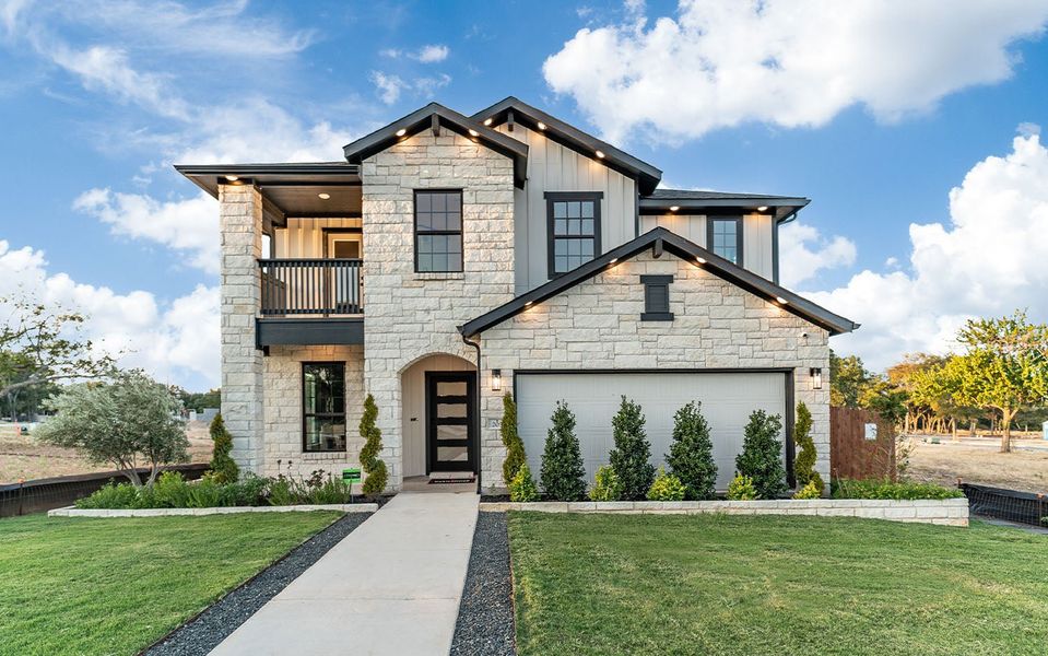 Representative exterior photo of a completed home built from the Dakota by CastleRock Communities in Hughes Landing, Dickinson, TX (Image 25).