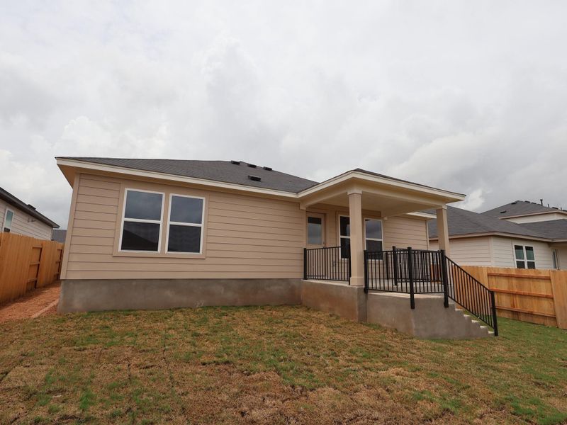 Exterior details and patio area of a home in Willow Springs, Buda (Image 14). Exterior details and patio area of a home in Willow Springs, Buda (Image 14).