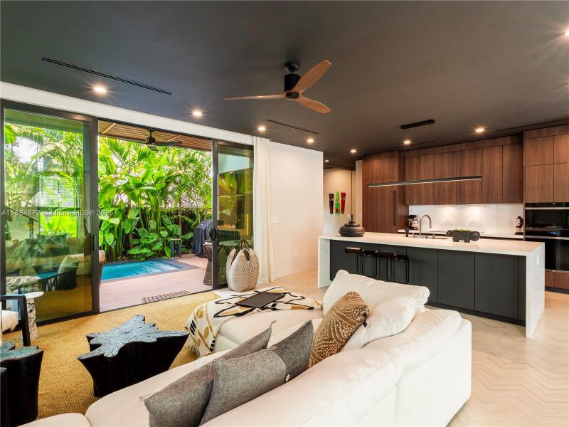 Furnished interior view inside a new home in , Miami (Image 22).