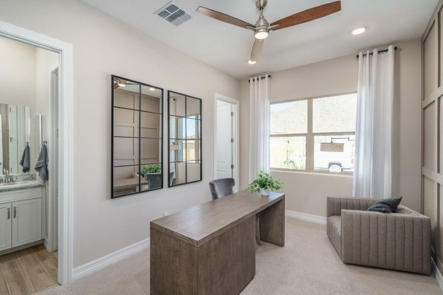 Furnished interior view inside a new home in The Ridge at Sienna Hills, Buckeye (Image 30).
