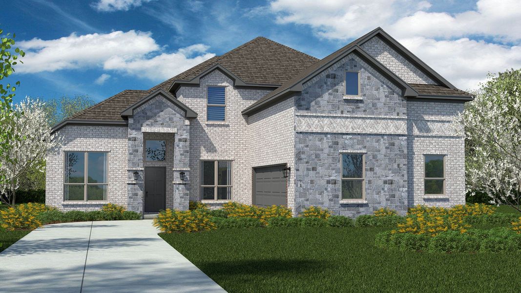 Front exterior of a home in the Lakeview Pointe community, located in Grand Prairie, TX (Image 15).