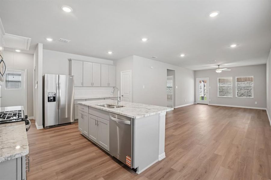 Photo is not of the actual home, but is an inspirational photo of builder’s model home and may depict options, furnishings, and/or decorator features that are not included.