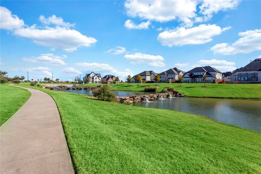 Water view with nearby suburban area