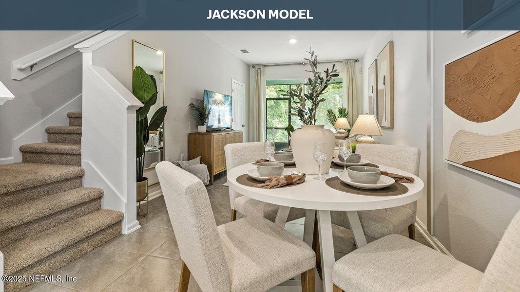 Furnished interior view inside a new home in Stokes Landing, St. Augustine (Image 18).
