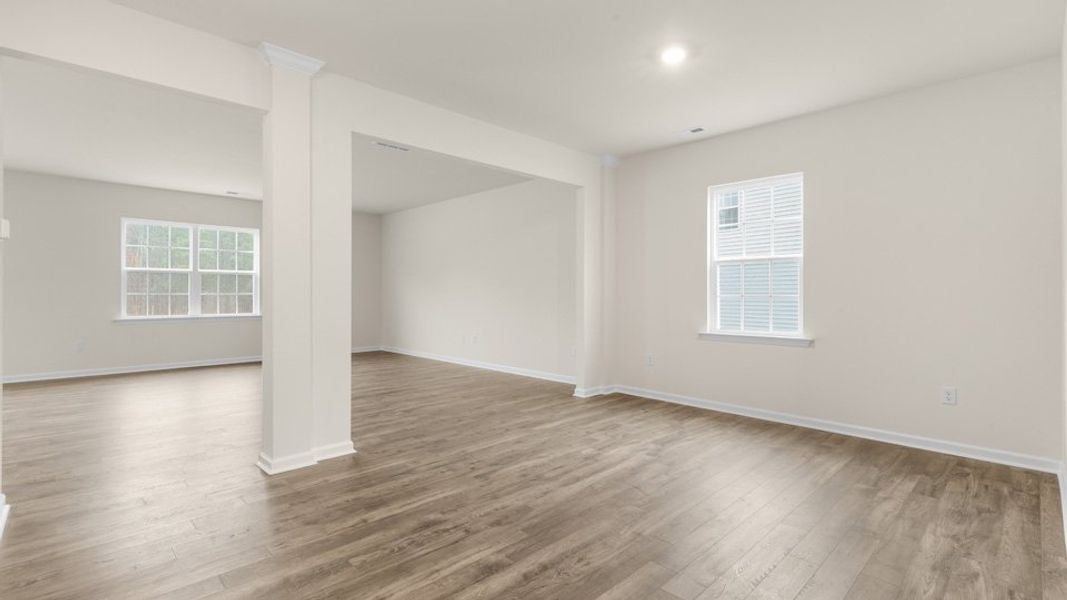 Spacious, unfurnished interior of a new home in The Estates at Edinborough, Gibsonville (Image 14).