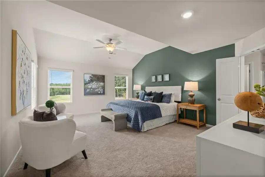 Furnished interior view inside a new home in Walden Park – The Retreat, Jonesboro (Image 25).