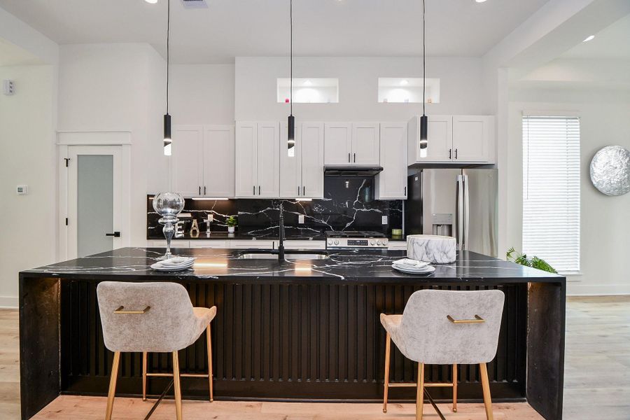 Furnished interior view inside a new home in , Houston (Image 13).
