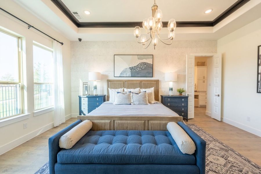 Representative furnished interior of a home built from the Carmina by Ladera Texas in Ladera Prosper, Prosper (Image 7).