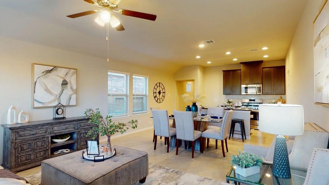 Furnished interior view inside a new home in Sunterra, Katy (Image 12).