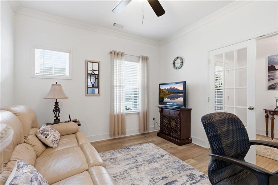 Furnished interior view inside a new home in The Court at Gainesville Township, Gainesville (Image 9).