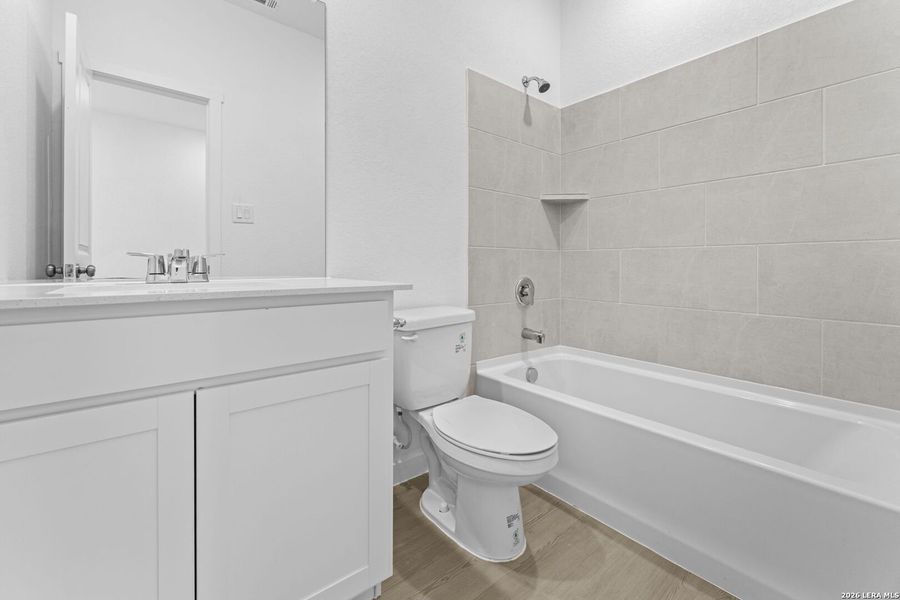 Furnished interior view inside a new home in Hightop Ridge, Converse (Image 8).