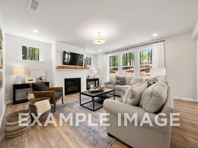 Representative furnished interior of a home built from the The Hickory B by Davidson Homes LLC in Melody Lakeside Estates, Buford (Image 12).
