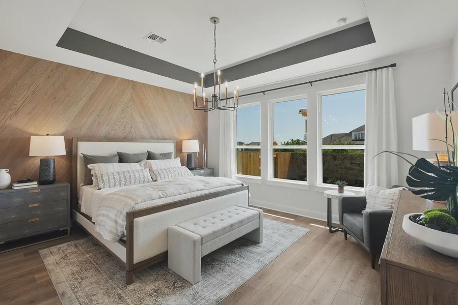 Representative furnished interior of a home built from the Colby by Chesmar Homes in Highland Village, Georgetown (Image 6).