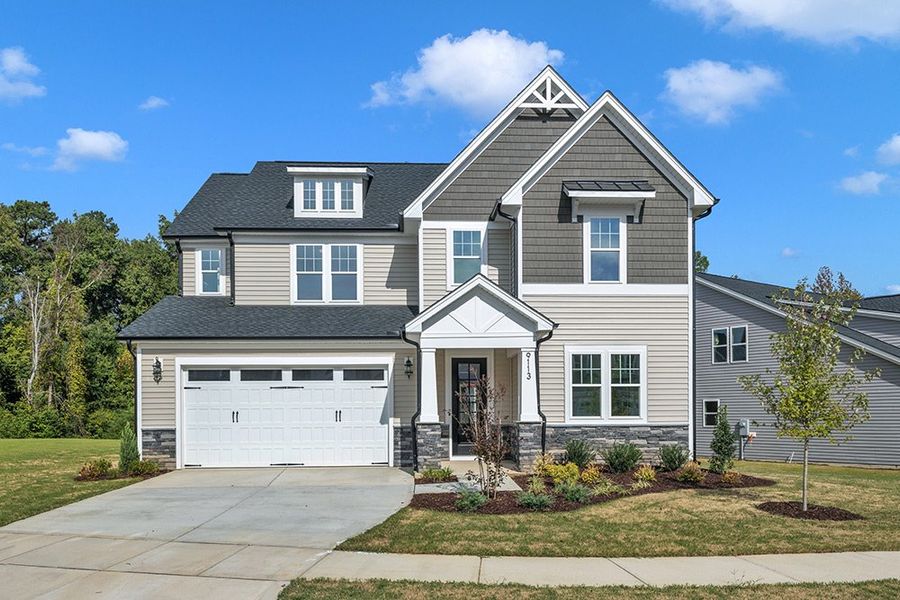 Representative exterior photo of a completed home built from the The Hampton by RobuckHomes in Kennebec Crossing, Angier, NC (Image 34). Representative exterior photo of a completed home built from the The Hampton by RobuckHomes in Kennebec Crossing, Angier, NC (Image 34).