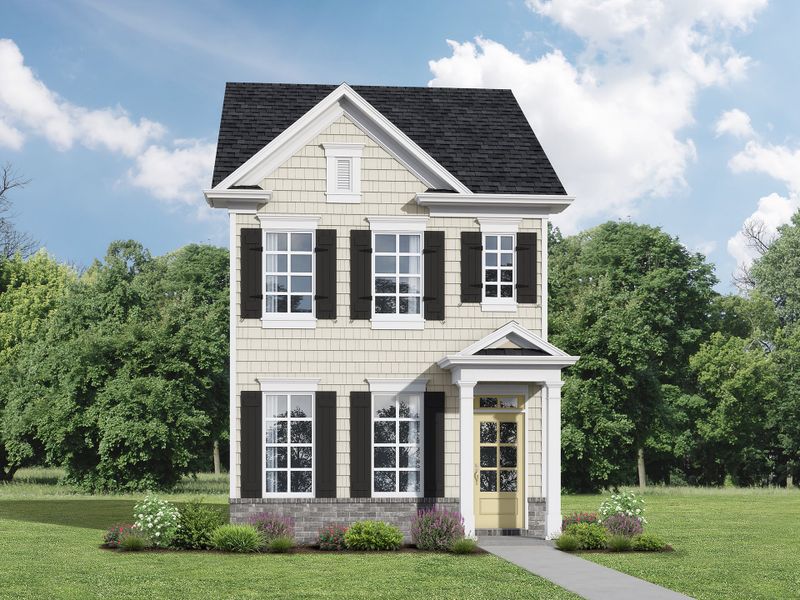 Representative exterior photo of a completed home built from the The Sanford by My Home Communities in Champion’s Walk, Athens, GA (Image 6).