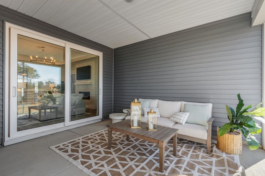 Representative furnished interior of a home built from the The Boardwalk by Chesapeake Homes in Coastal Club of the Carolinas, Calabash (Image 9).