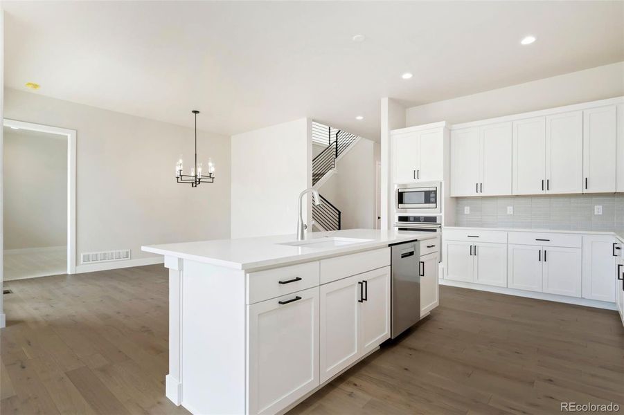 Furnished interior view inside a new home in Pelican Shores at Water Valley, Windsor (Image 6). Furnished interior view inside a new home in Pelican Shores at Water Valley, Windsor (Image 6).