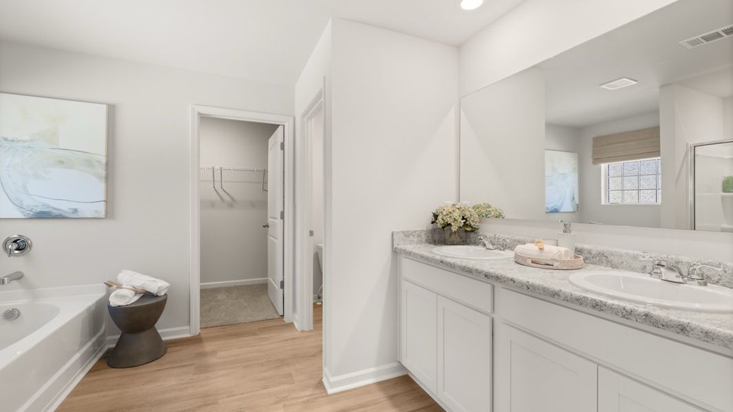 Representative furnished interior of a home built from the AISLE by D.R. Horton in Pointe Park, Union City (Image 36).