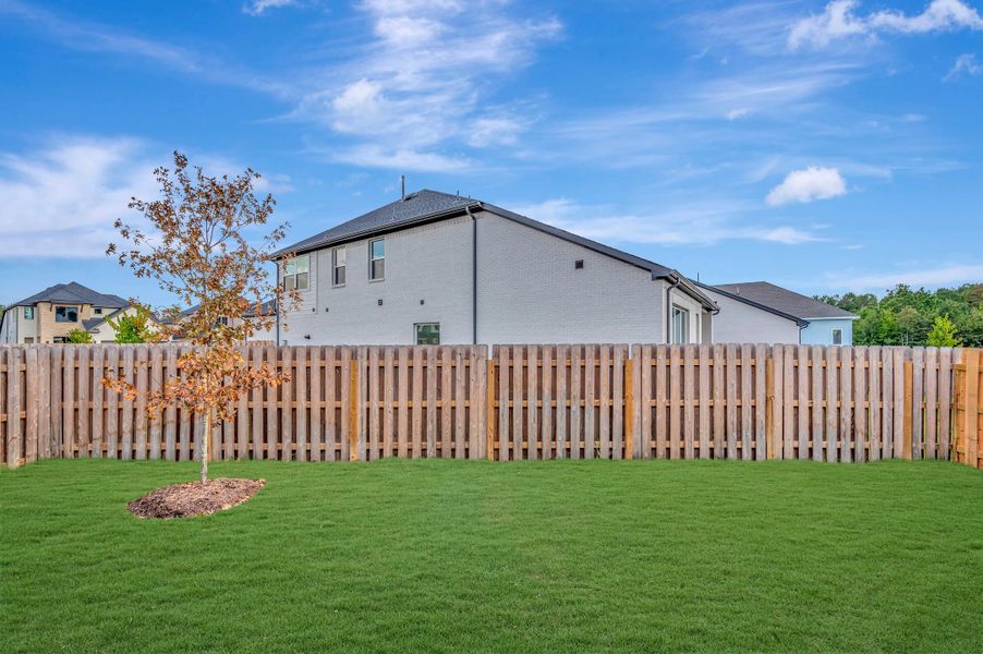 Exterior details and patio area of a home in COLTON - Reserve Collection, Todd Mission (Image 3).