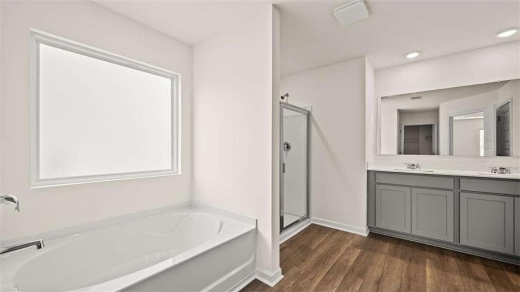 Furnished interior view inside a new home in Inverness at Sugarloaf, Lawrenceville (Image 12).