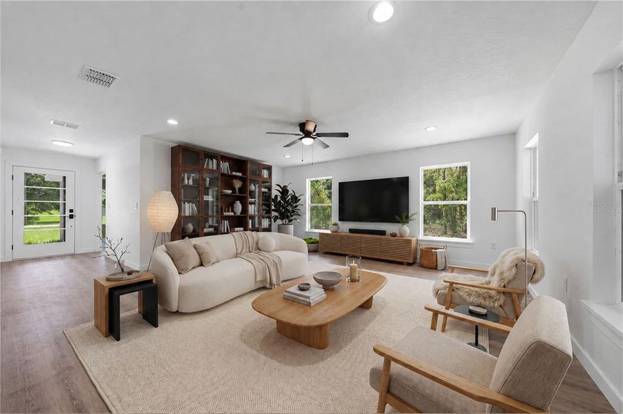 Furnished interior view inside a new home in , Dunnellon (Image 10).