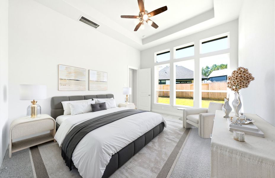 Furnished interior view inside a new home in The Highlands 55′, Porter (Image 9).
