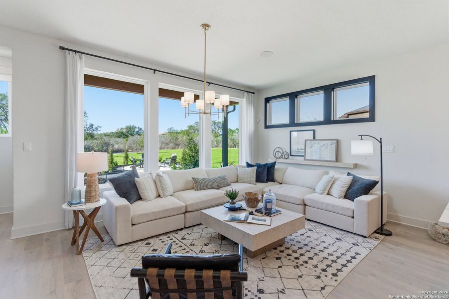 Furnished interior view inside a new home in Prominence, San Antonio (Image 13).