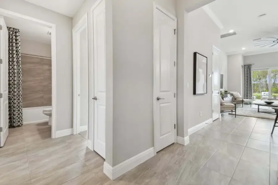 Furnished interior view inside a new home in Tamarack at Two Rivers, Zephyrhills (Image 3).