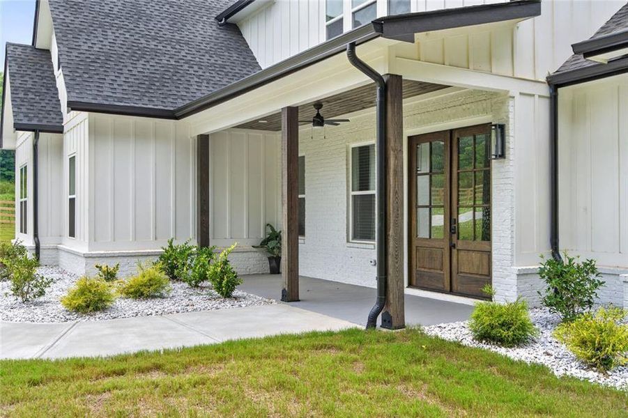 Exterior details and patio area of a home in , Bethlehem (Image 38).