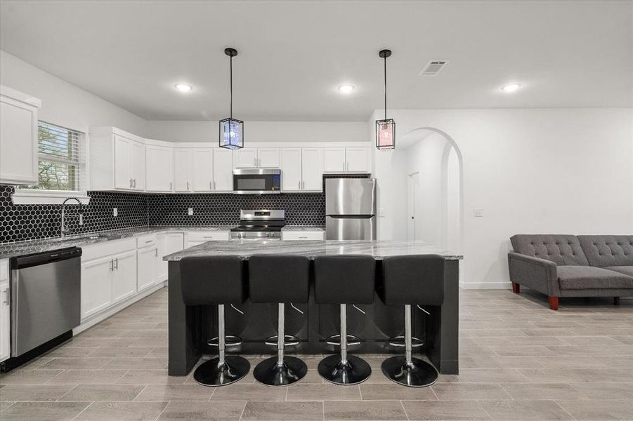 Furnished interior view inside a new home in , Barry (Image 16).