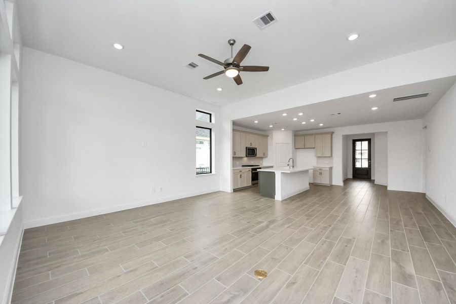 Spacious, unfurnished interior of a new home in Gatherings® at Chambers Creek: Duets Collection, Willis (Image 18). Spacious, unfurnished interior of a new home in Gatherings® at Chambers Creek: Duets Collection, Willis (Image 18).