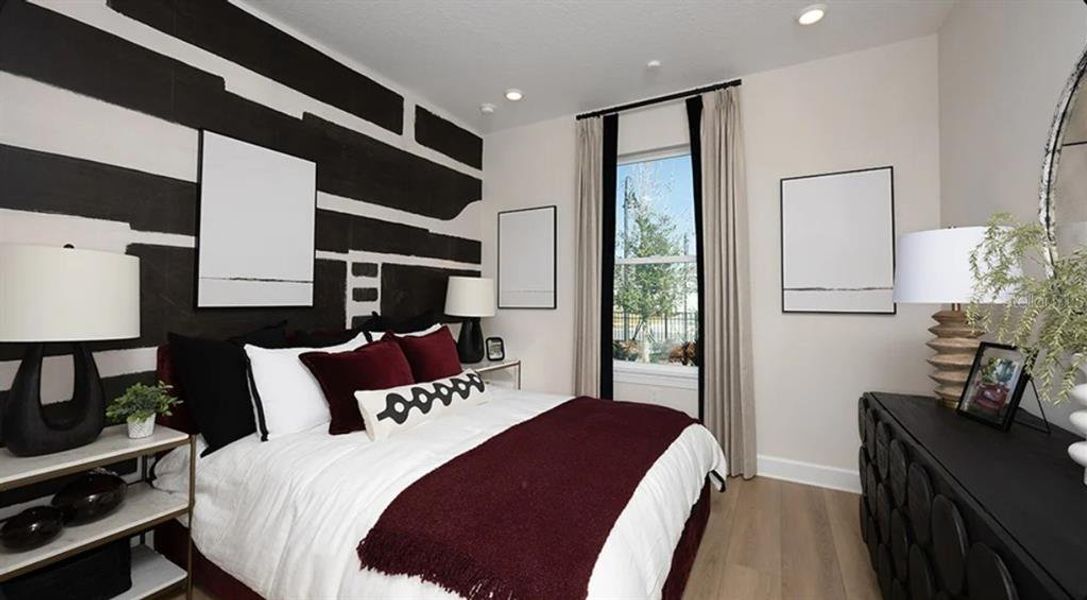 Furnished interior view inside a new home in Esplanade at Wellen Park, Englewood (Image 12).