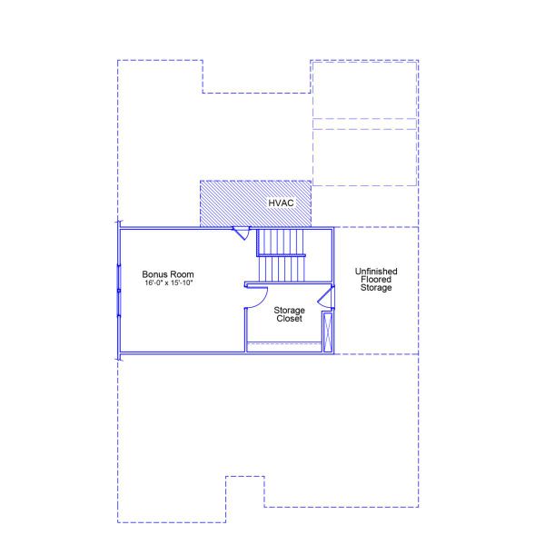 2D floor plan layout of this home in Ovation at Sweetbrier, Durham, NC (Image 3).